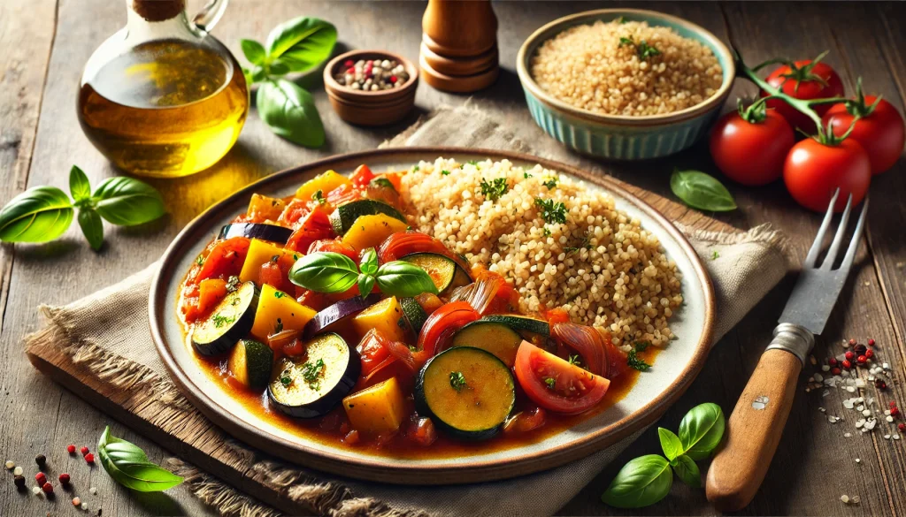 Ratatouille met volkoren bulgur