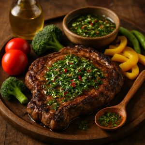 Ribeye steak met kruidenolie