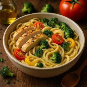 Romige kip alfredo uit de Instant Pot