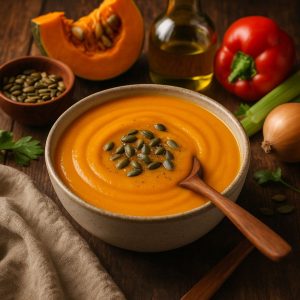 Romige pompoensoep uit de blender
