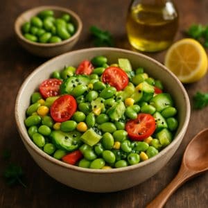 Salade met edamame en sesam