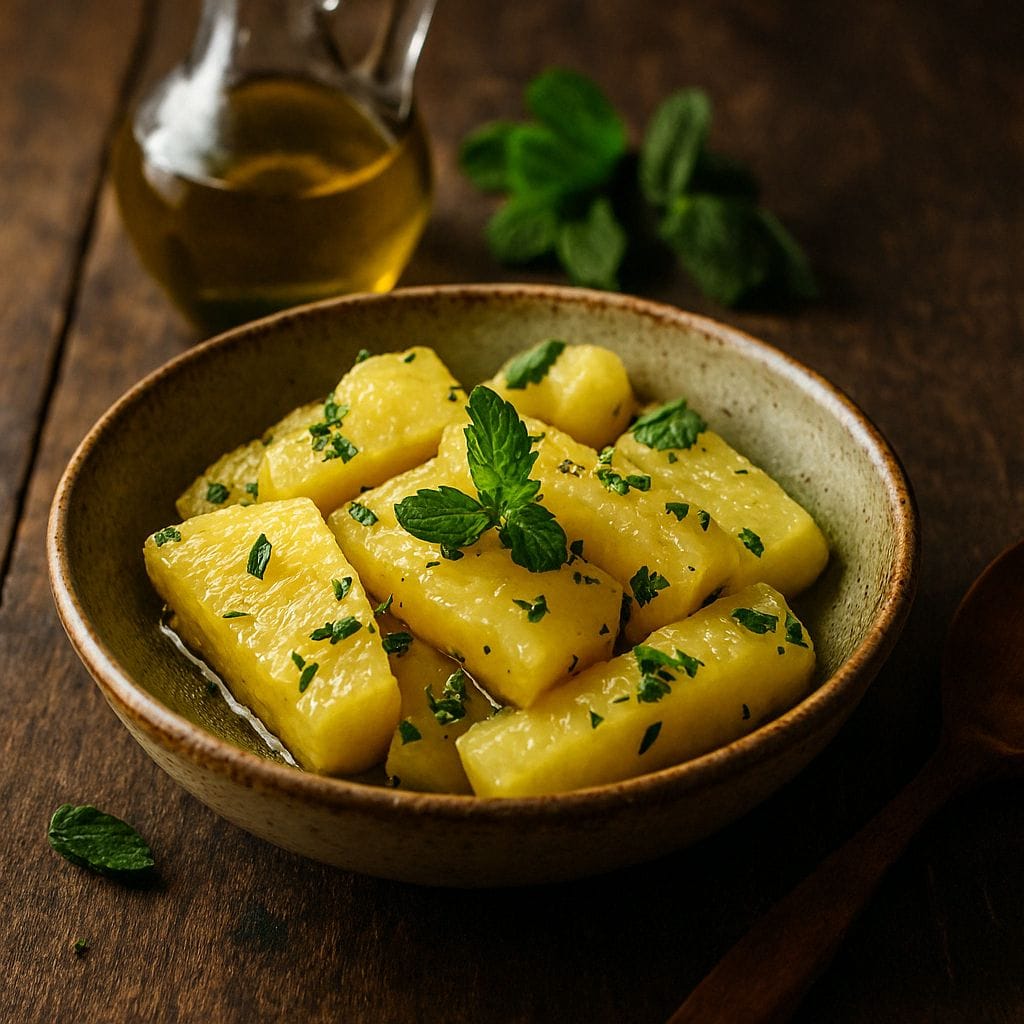 Sous vide ananas met munt