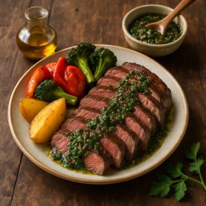 Sous vide biefstuk met chimichurri