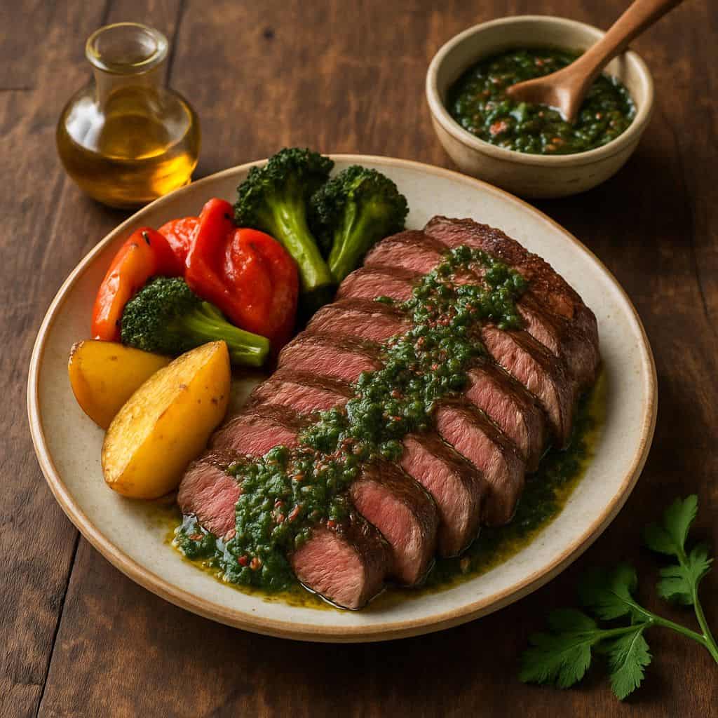 Sous vide biefstuk met chimichurri