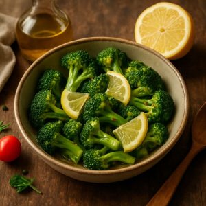 Sous vide broccoli met citroenolie