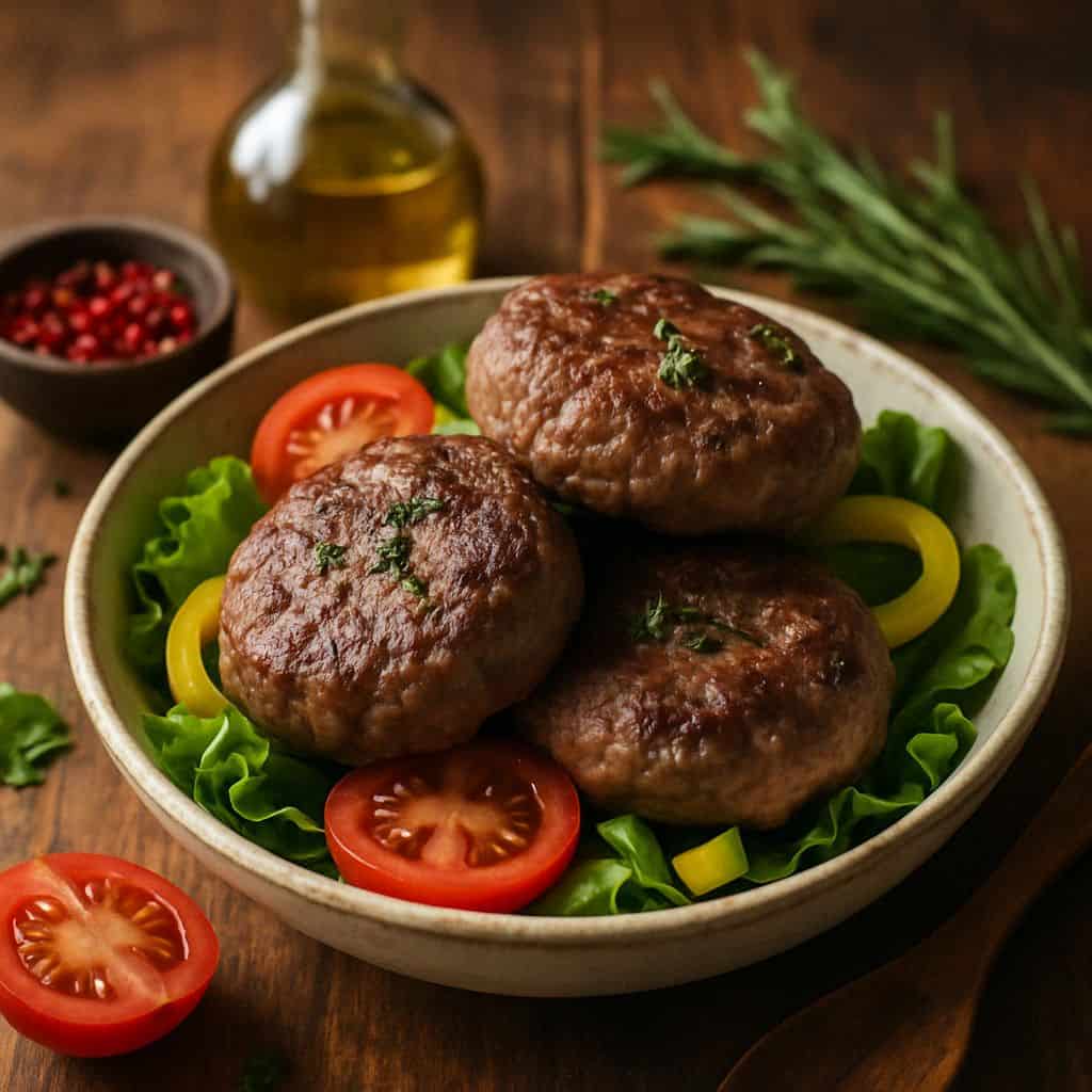 Sous vide hamburgers