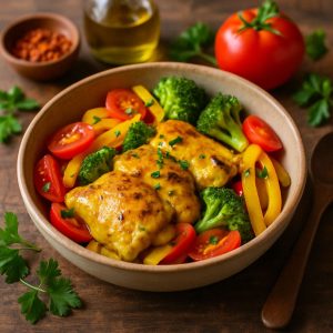 Sous vide kippendijen met curry