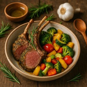Sous vide lamsrack met rozemarijn