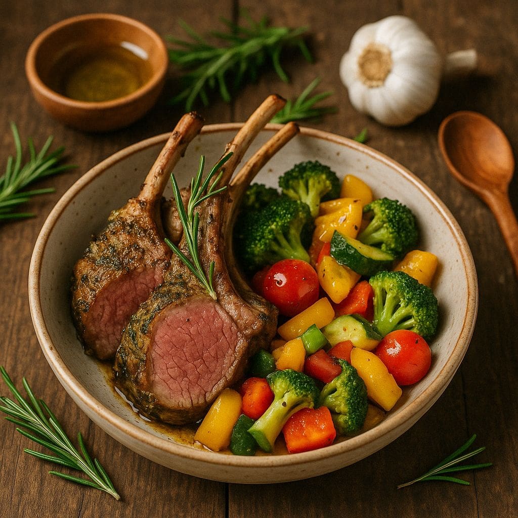 Sous vide lamsrack met rozemarijn