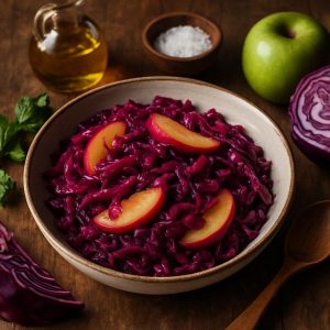 Sous vide rode kool met appel