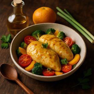 Sous vide sinaasappelkip