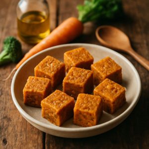 Sous vide wortelcake bites