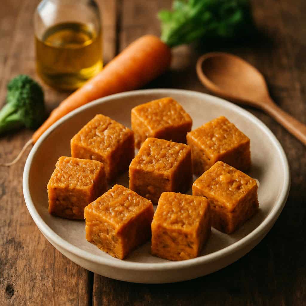 Sous vide wortelcake bites
