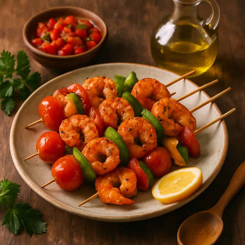 Spaanse garnalenspiesjes