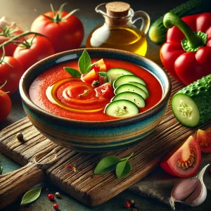 Spaanse gazpacho zonder toegevoegd zout