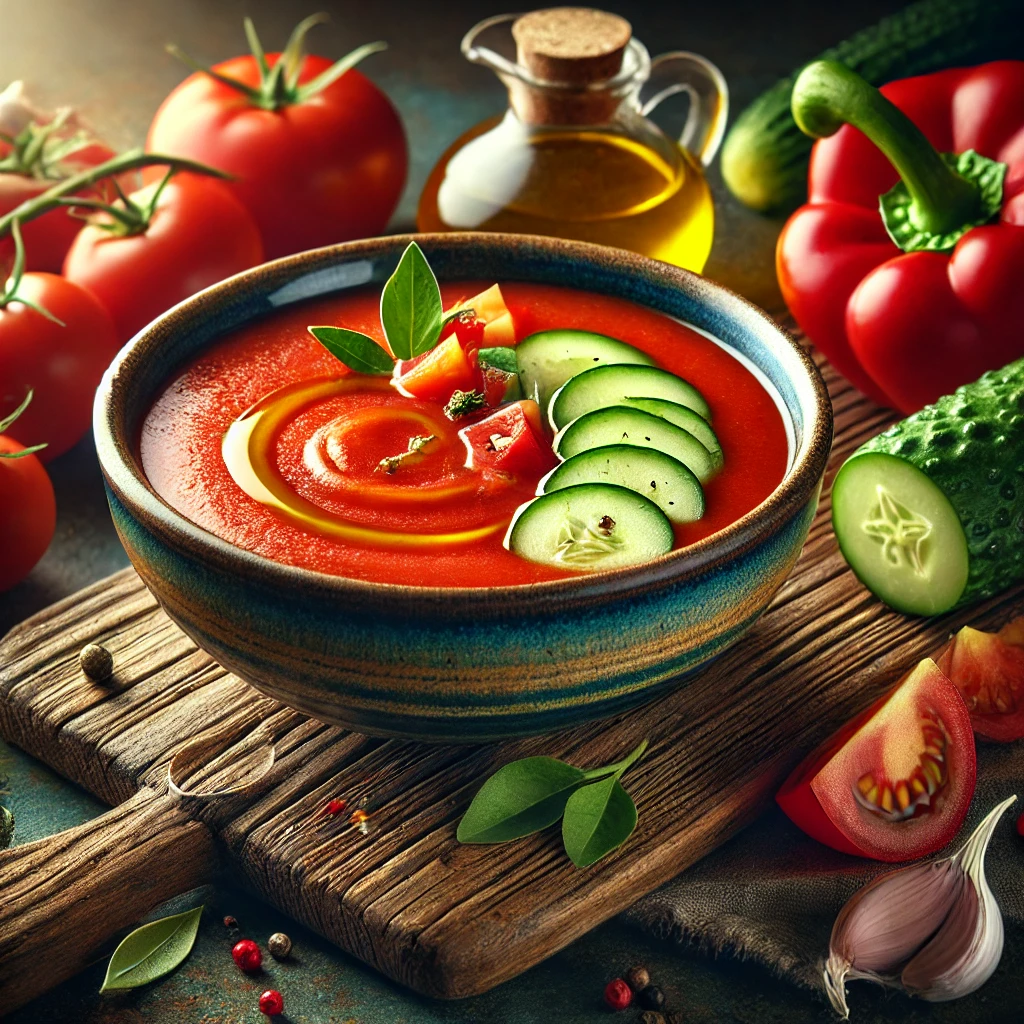 Spaanse gazpacho zonder toegevoegd zout
