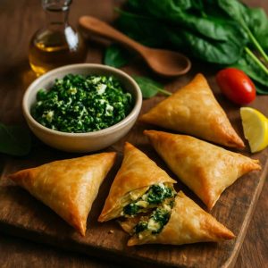 Spinazie-feta triangles