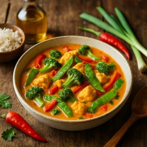Thaise curry met kokosmelk