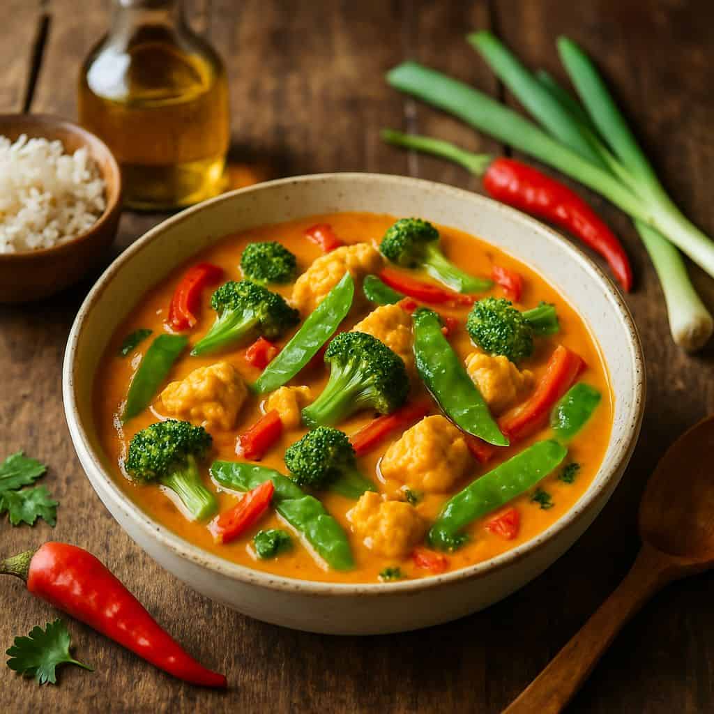 Thaise curry met kokosmelk