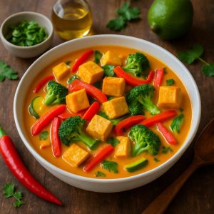 Thaise curry met tofu en groenten