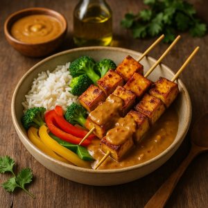 Tofu saté met pindasaus