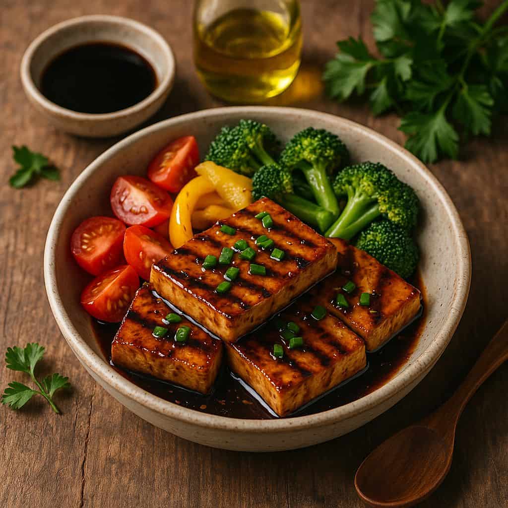 Tofu steaks met sojasaus