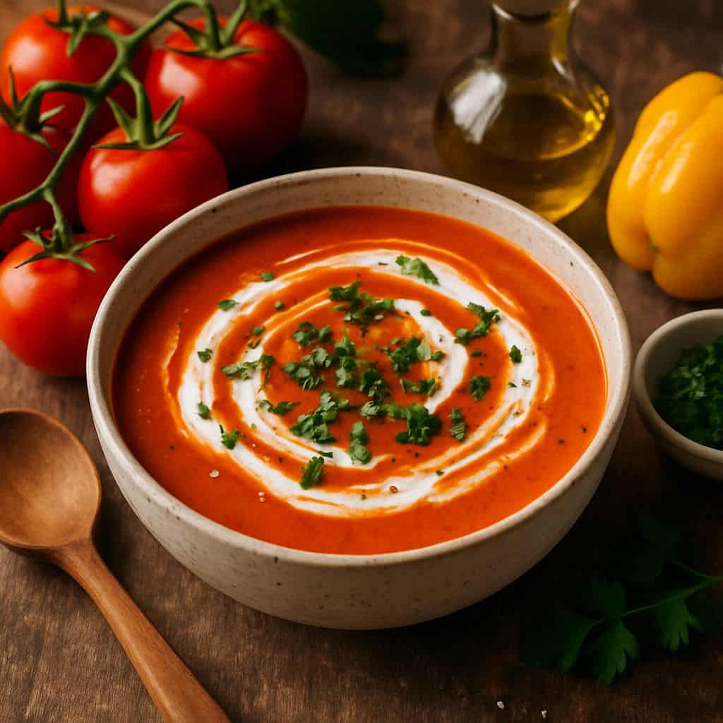 Tomatensoep met kokosmelk