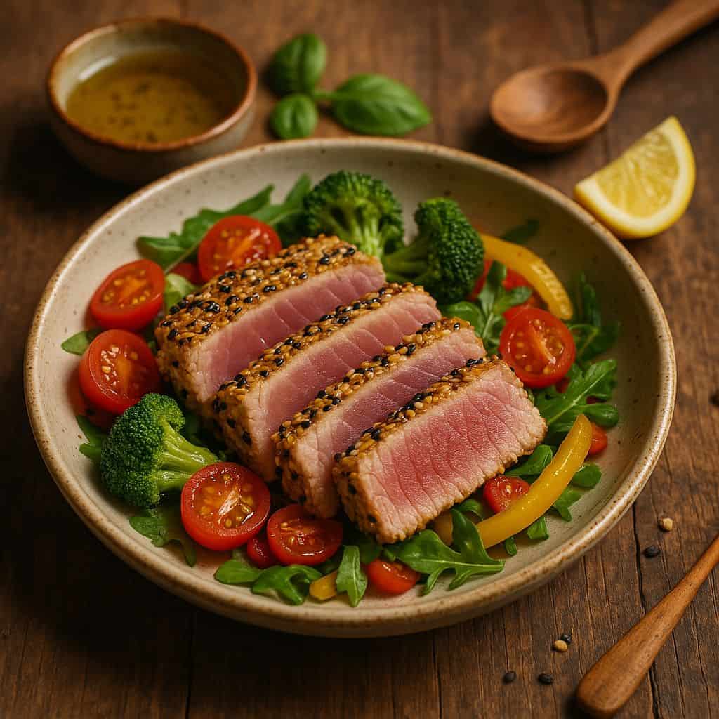 Tuna steak met sesamkorst