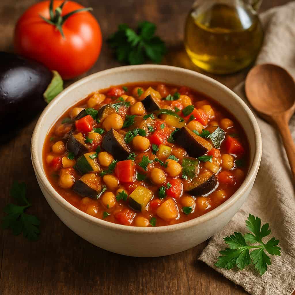 Turkse groentestoof met aubergine