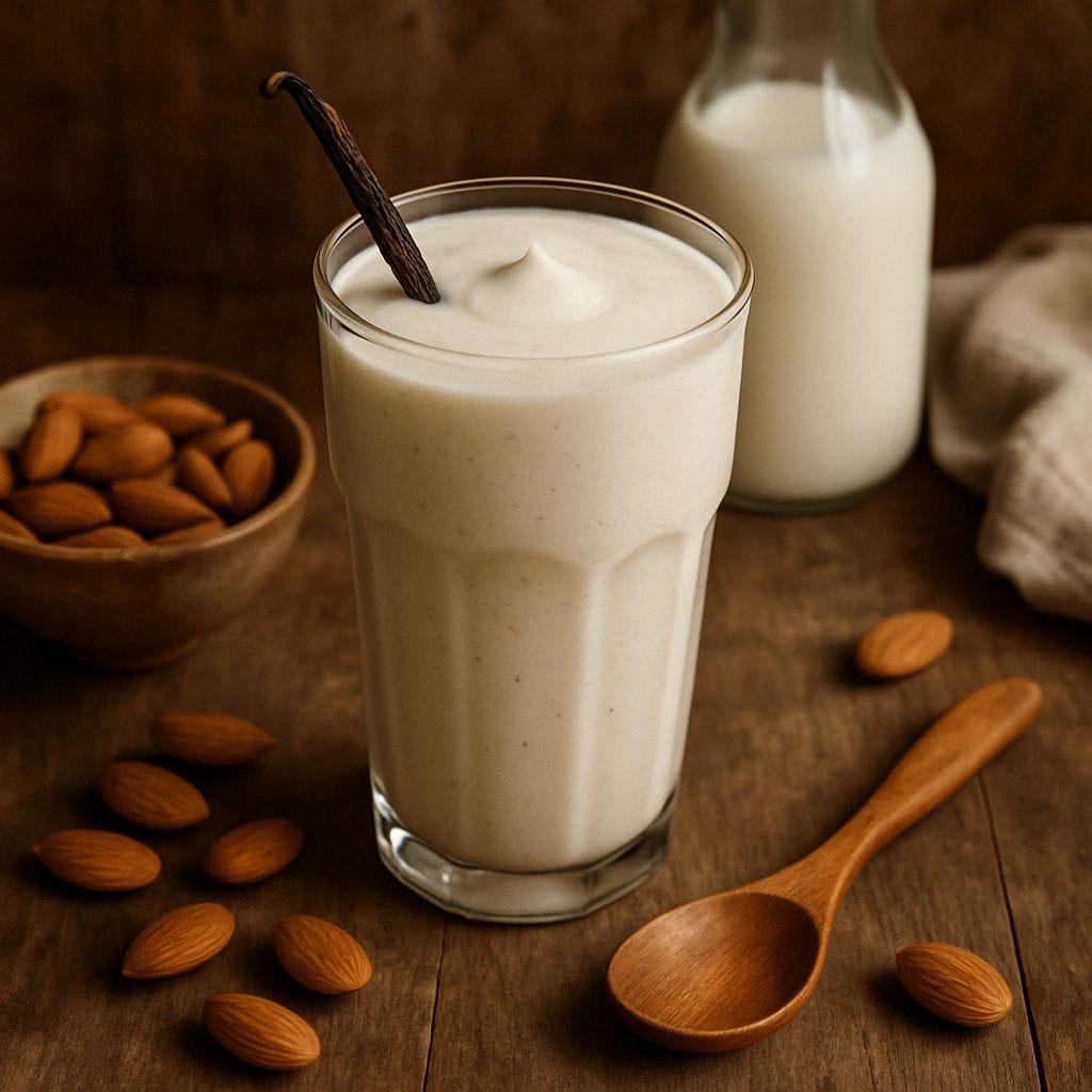 Vanille smoothie met amandelmelk