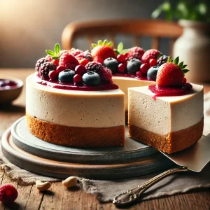 Vegan cheesecake met cashewnoten