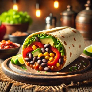 Vegetarische Burrito’s met Zwarte Bonen