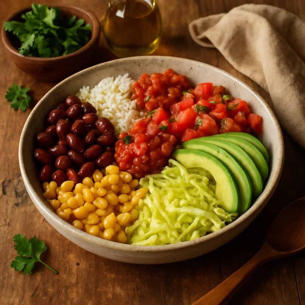 Vegetarische burrito bowl