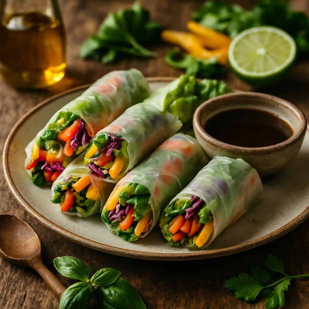 Vegetarische spring rolls