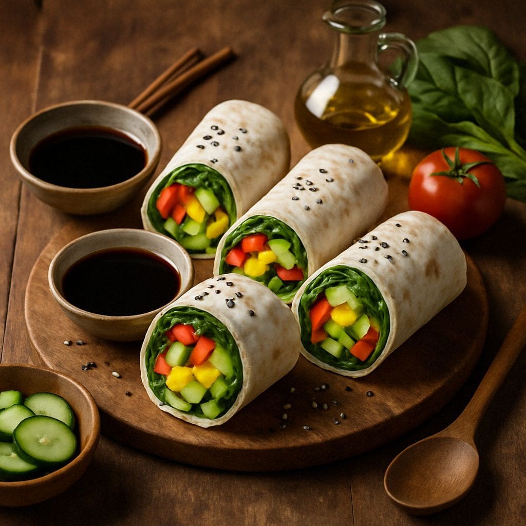 Vegetarische sushi wraps