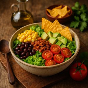 Vegetarische taco salade