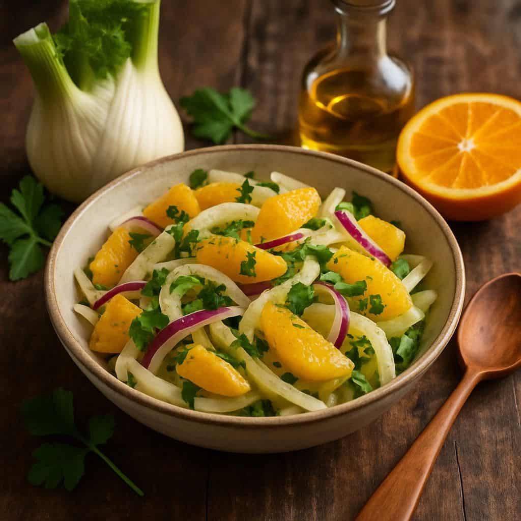Venkel salade met sinaasappel