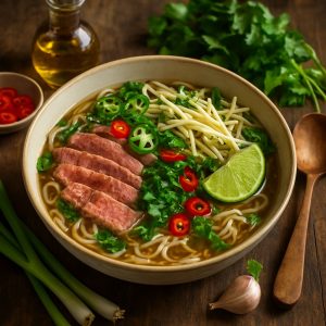 Vietnamese pho soep