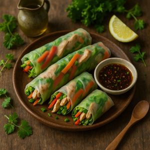 Vietnamese springrolls met kip