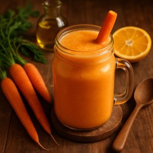 Wortel sinaasappel smoothie