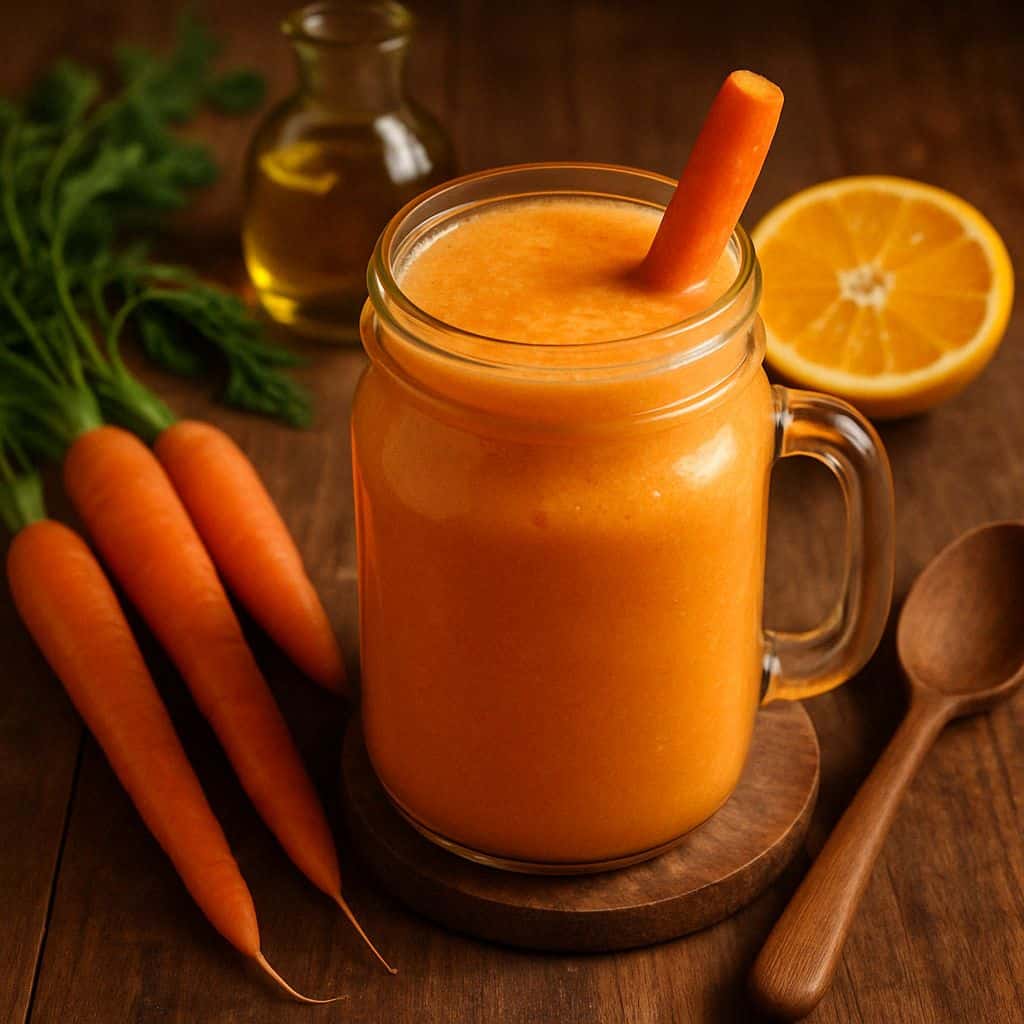 Wortel sinaasappel smoothie