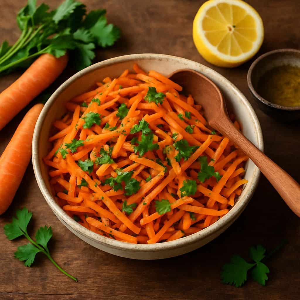Wortelsalade met komijn en citroen