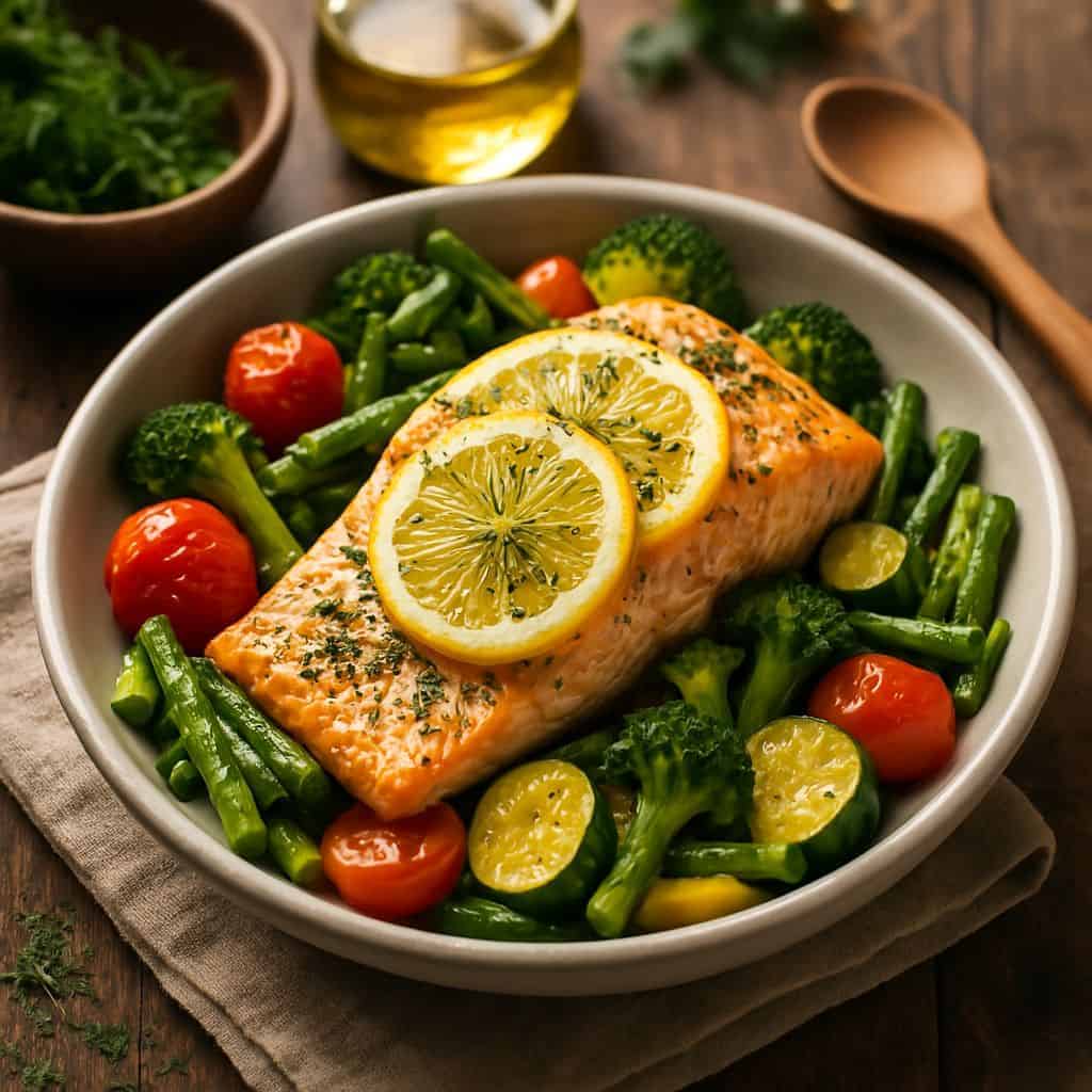 Zalm met citroen en dille uit de airfryer
