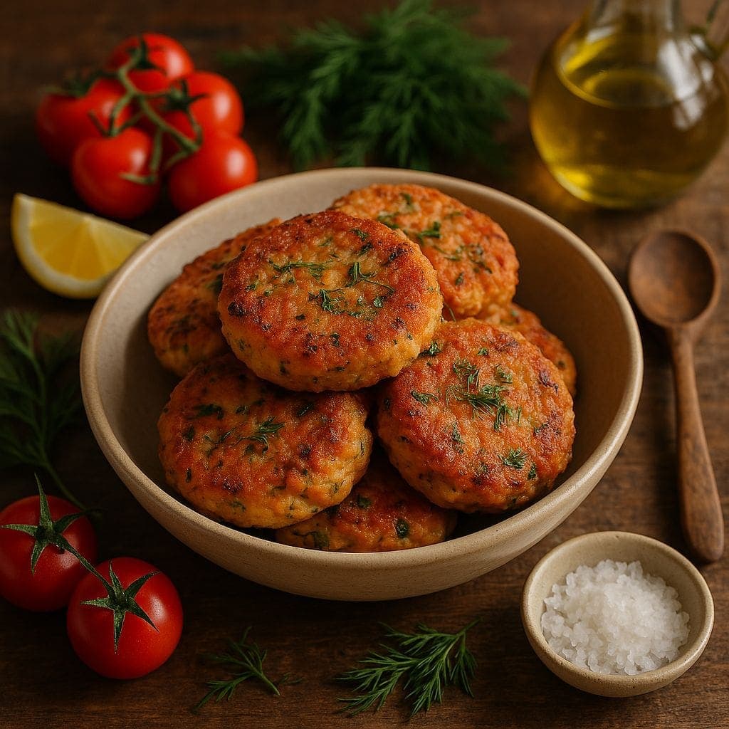 Zalmkoekjes met dille