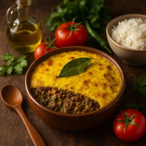 Zuid-Afrikaanse bobotie met kurkuma