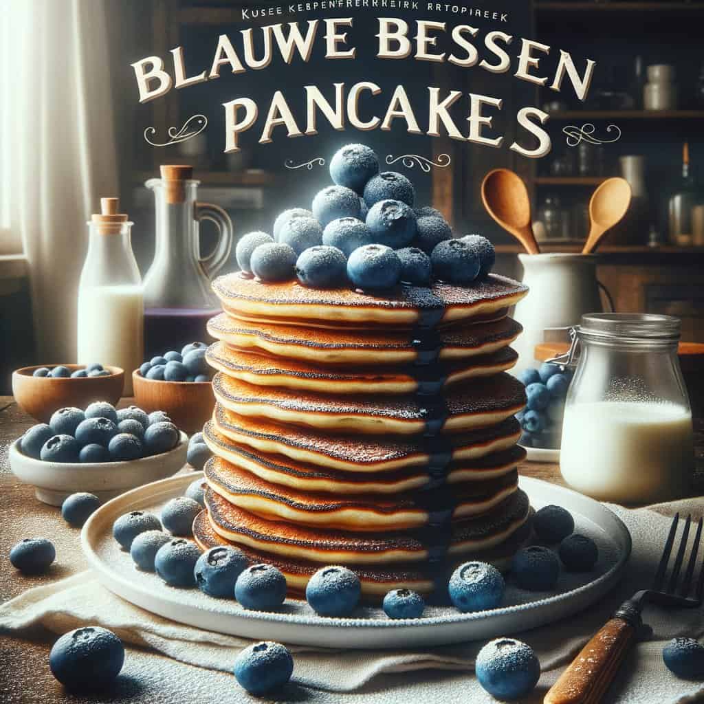 Blauwe Bessen Kefir Pancakes