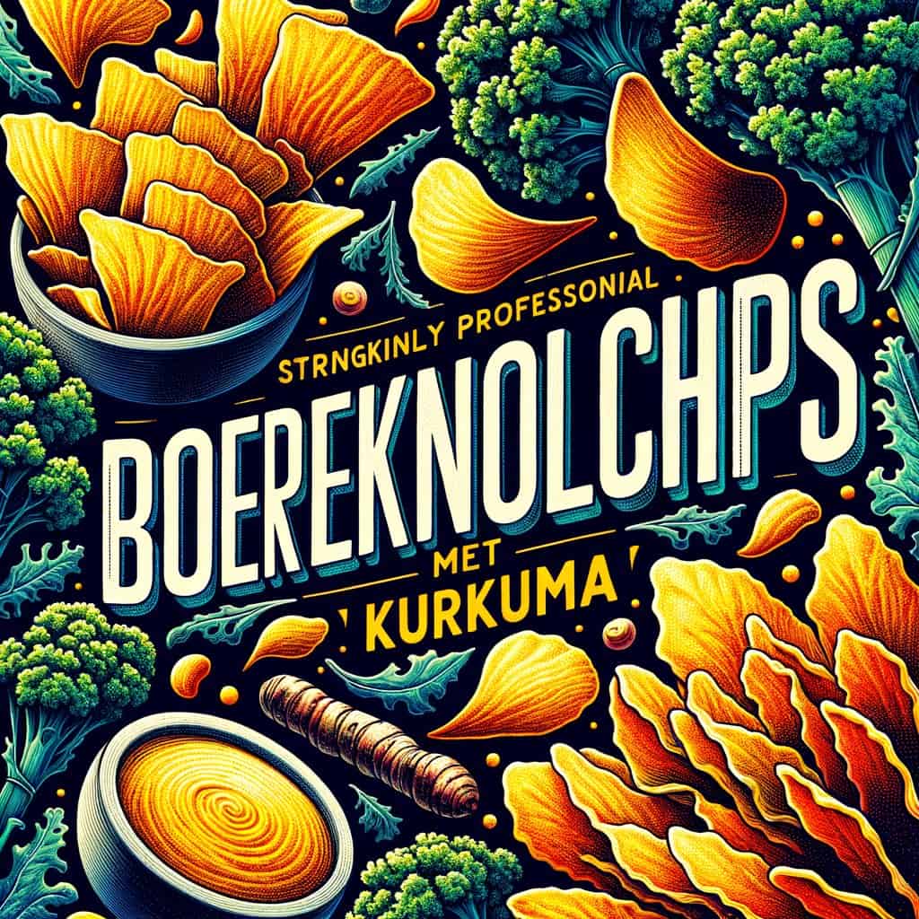 Boerenkoolchips met Kurkuma