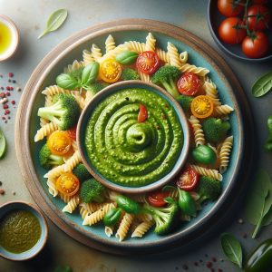 Boerenkoolpesto op Volkoren Pasta