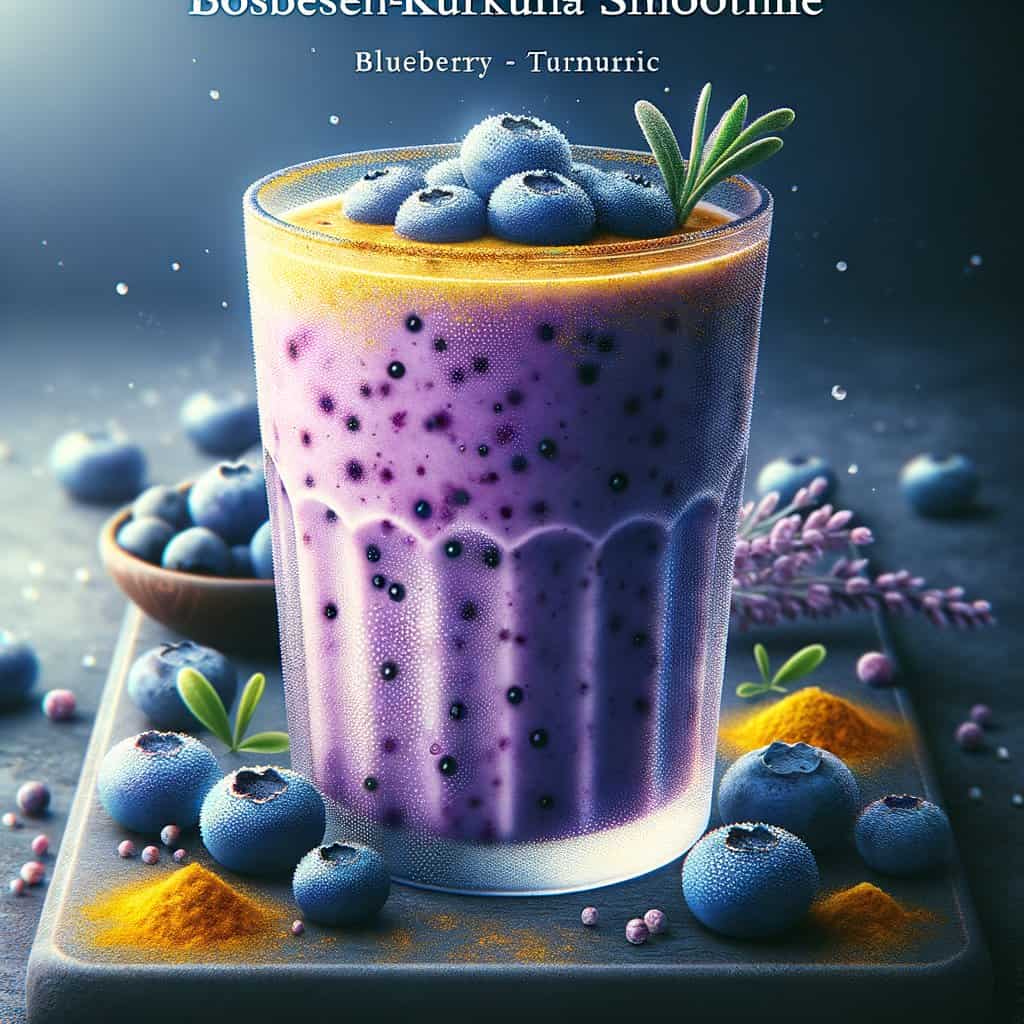 Bosbessen-Kurkuma Smoothie