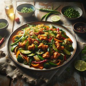 Capsaïcine Wok met Groenten